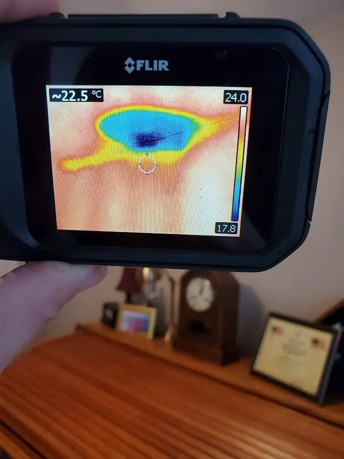 Thermal imaging inspection for water damage in Newtown